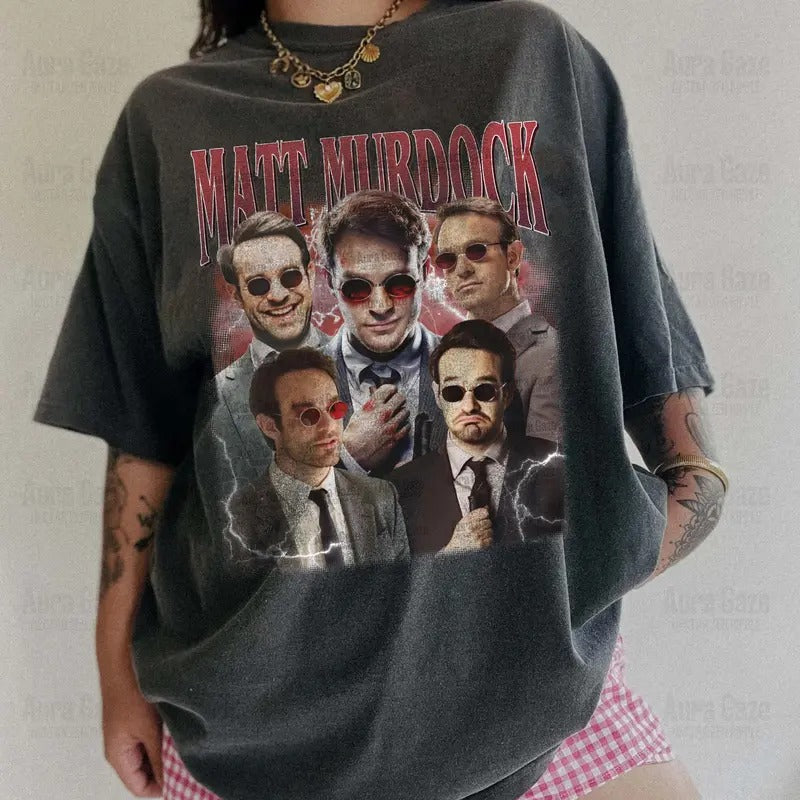 Matt Murdock Comfort Colors Fan Dare Devil Movie 90s - Adult & Kids T-Shirts, Sweatshirts & Hoodies apparel design preview 1