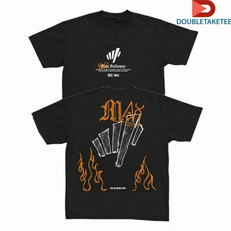Max Holloway Blessed Sketch - Adult & Kids T-Shirts, Sweatshirts & Hoodies apparel design preview 1