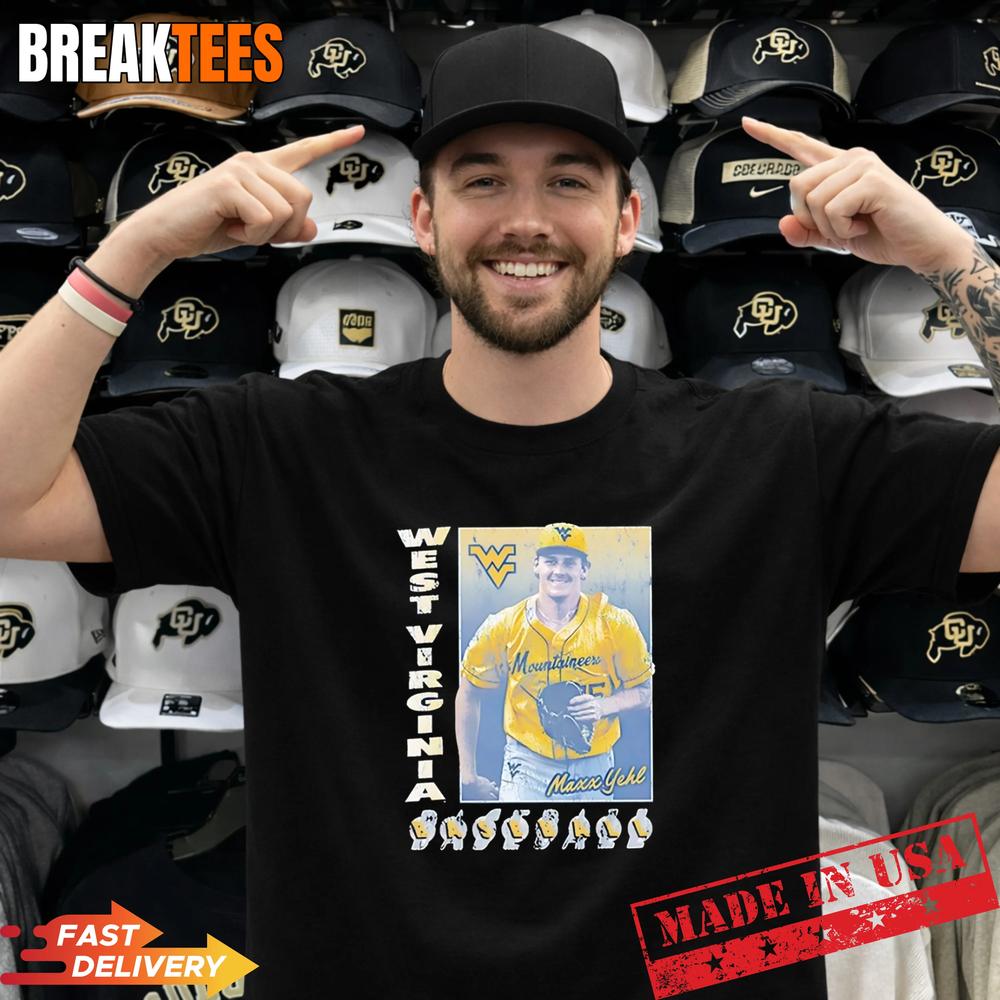 Maxx Yehl 15 West Virginia Mountaineers Baseball - Adult & Kids T-Shirts, Sweatshirts & Hoodies apparel design preview 1