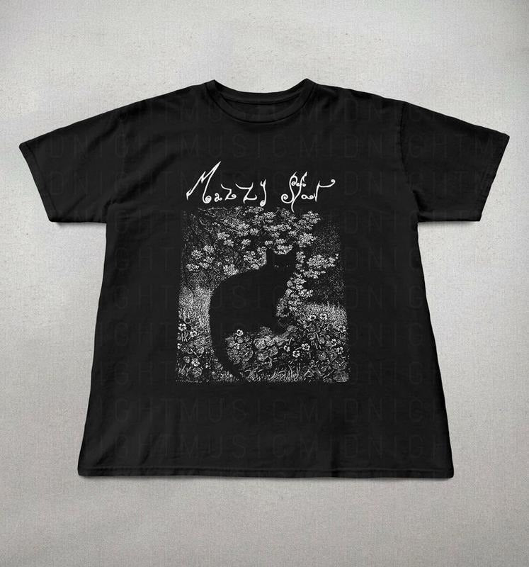 Mazzy Star Cat 90s Alternative Rock Hope Sandoval Fan - Adult & Kids T-Shirts, Sweatshirts & Hoodies apparel design preview 1