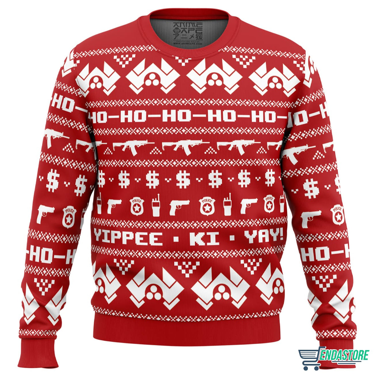 McClane Winter Die Hard 3D Ugly Christmas Sweater - Holiday Gift product image