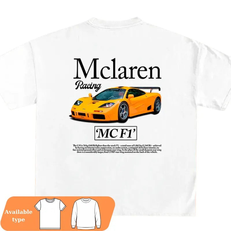 McLaren F1 Racing Original Car Lover Fan Full Color - Adult & Kids T-Shirts, Sweatshirts & Hoodies apparel design preview 1