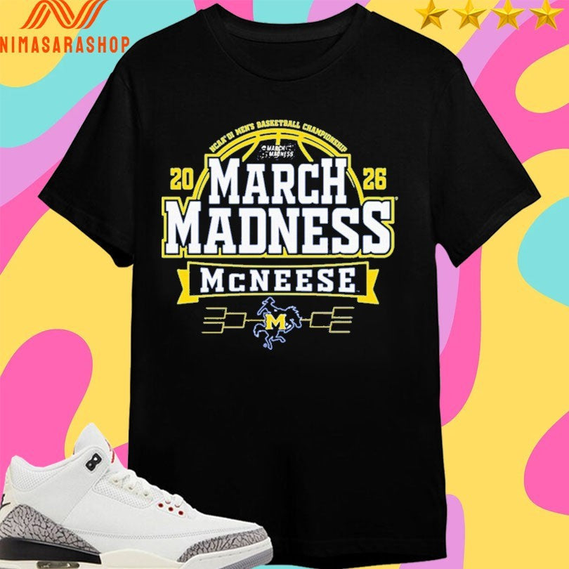 McNeese State Cowboys Men’s Basketball March - Adult & Kids T-Shirts, Sweatshirts & Hoodies apparel design preview 1