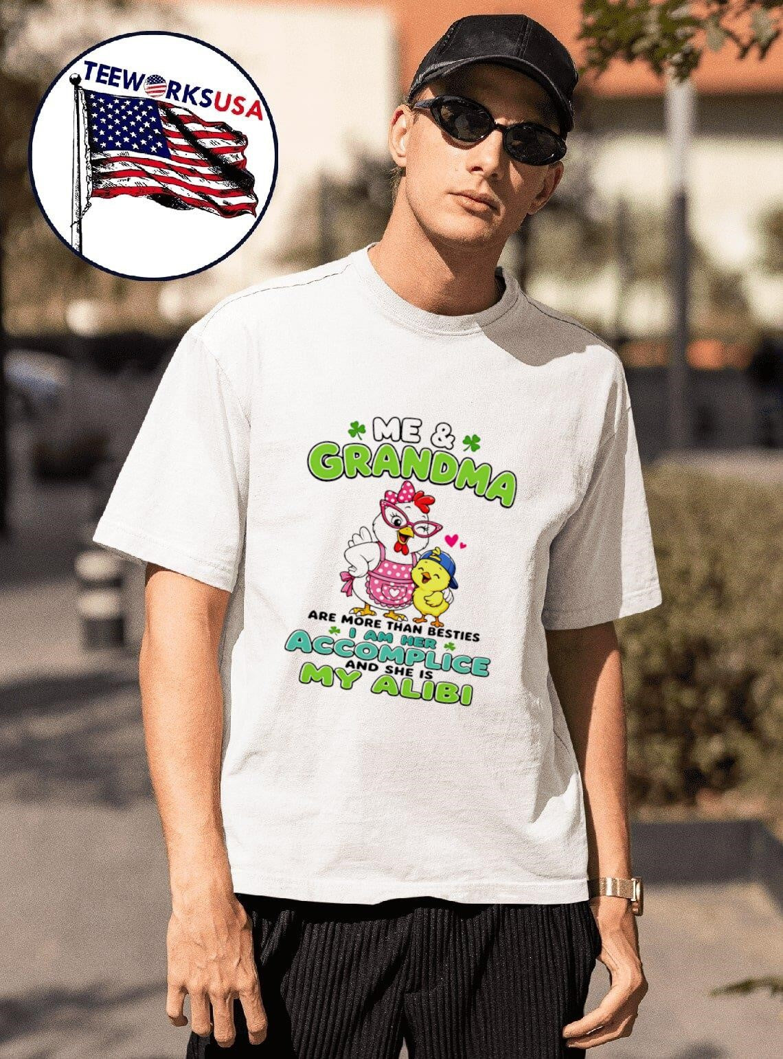 Me Grandma Are More Than Besties I Am Her Accomplice - Adult & Kids T-Shirts, Sweatshirts & Hoodies apparel design preview 1