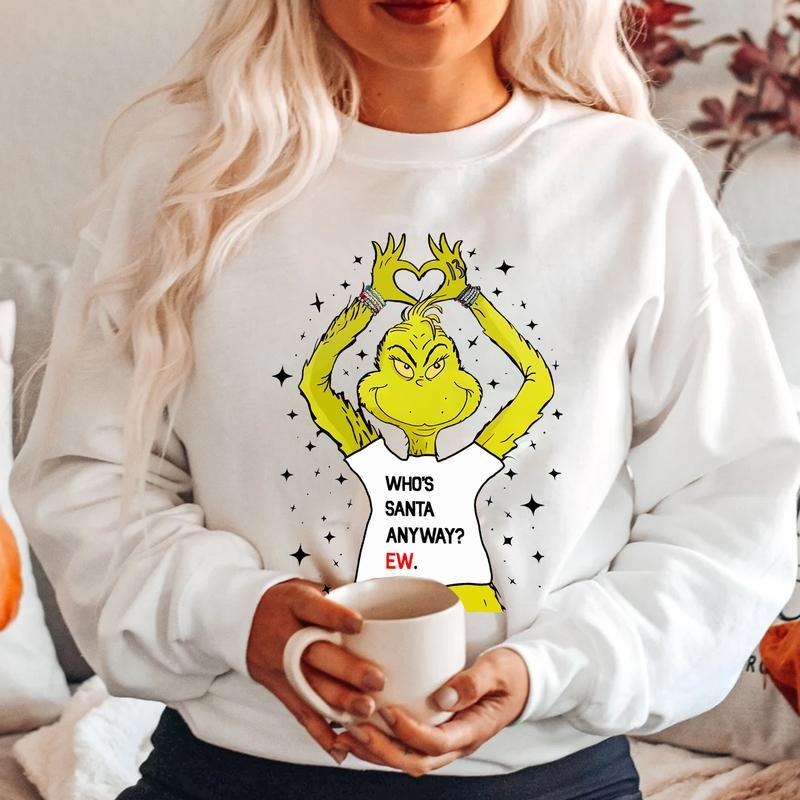 Mean Guy Who'S Santa Anyway Ew Funny - Adult & Kids T-Shirts, Sweatshirts & Hoodies apparel design preview 1