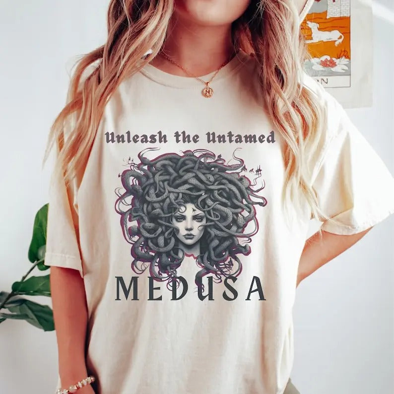 Medusa Mythology Snake Renaissance Bookish Dark - Adult & Kids T-Shirts, Sweatshirts & Hoodies apparel design preview 1