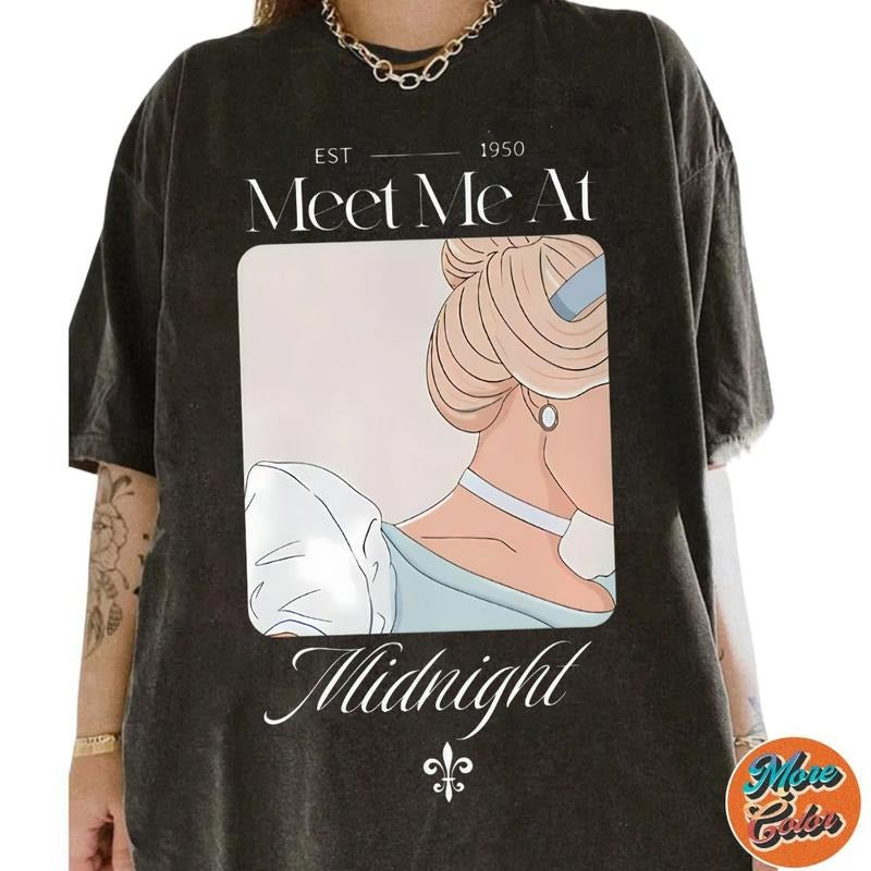 Meet Me Midnight Cotton Crew Neck Size S 4XL Menswear - Adult & Kids T-Shirts, Sweatshirts & Hoodies apparel design preview 1