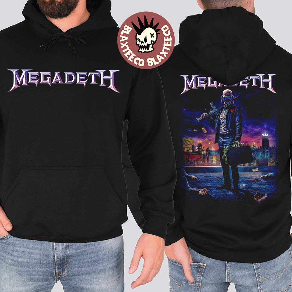Megadeth Europe 2026 Tour Merch Vic Killing Is My - Adult & Kids T-Shirts, Sweatshirts & Hoodies apparel design preview 1