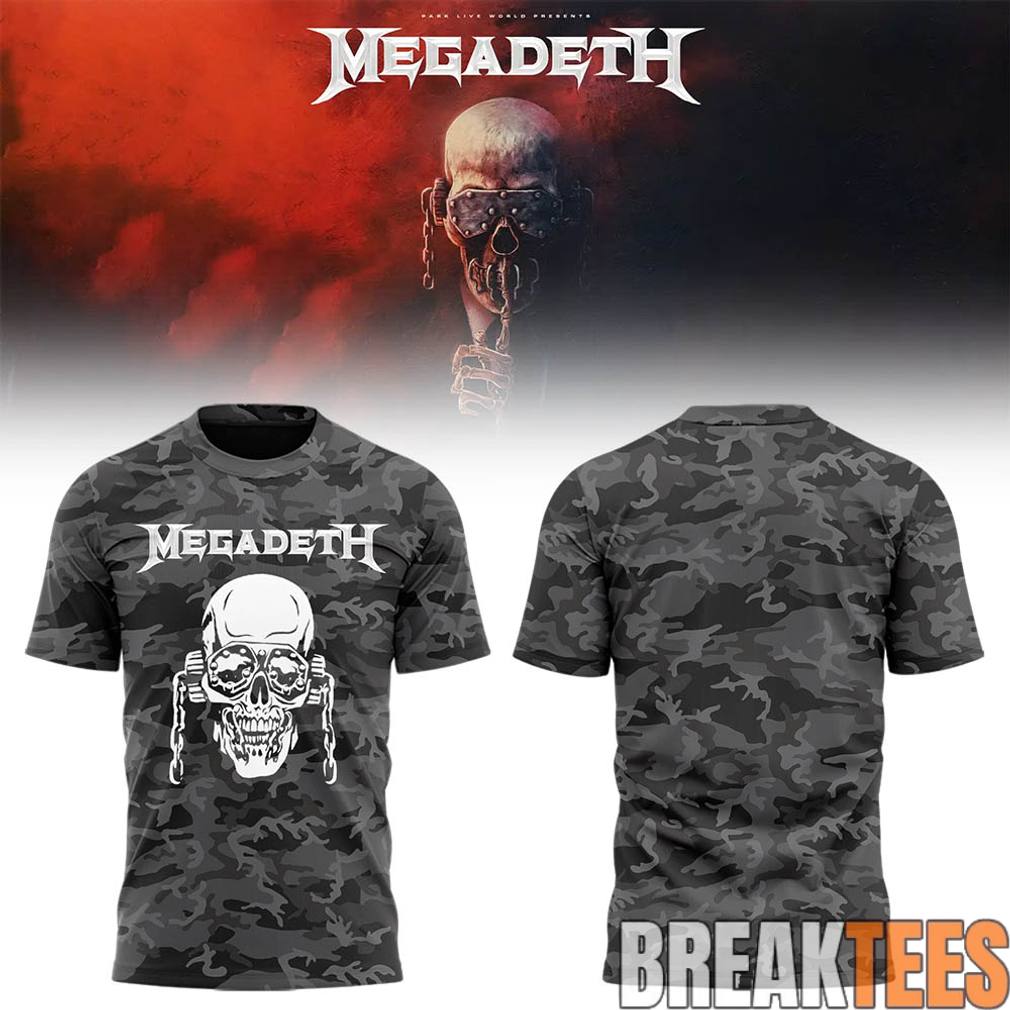 Megadeth European Dates for Their 2026 Farewell Tour - Adult & Kids T-Shirts, Sweatshirts & Hoodies apparel design preview 1