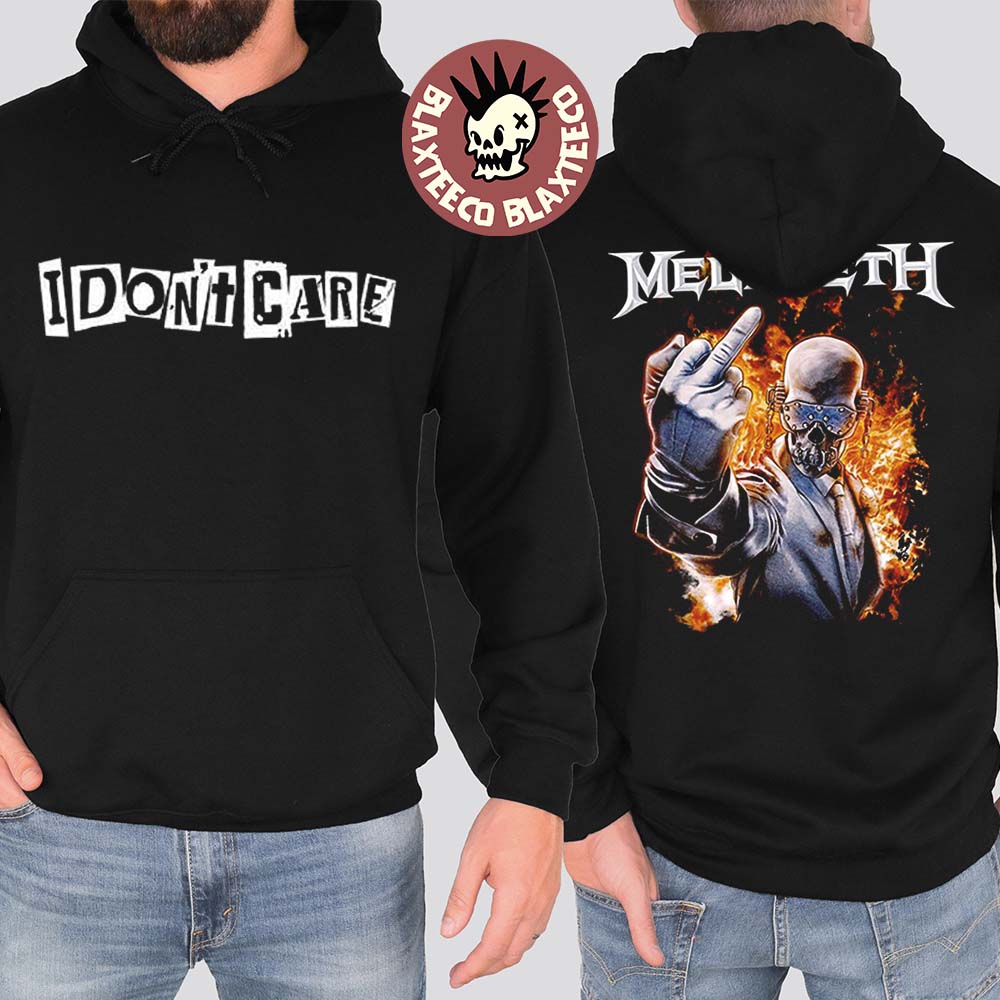 Megadeth I Don't Care Ransom Note Two Sided - Adult & Kids T-Shirts, Sweatshirts & Hoodies apparel design preview 1