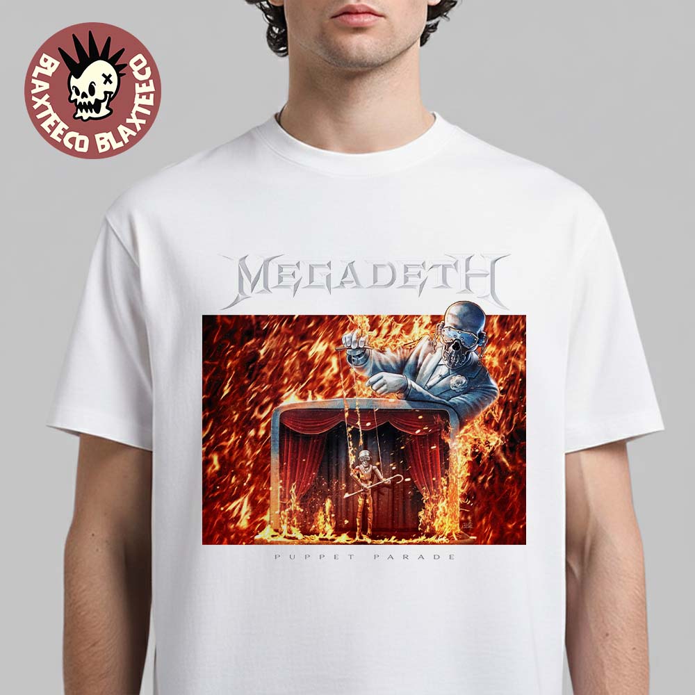 Megadeth Puppet Parade Single Cover Art - Adult & Kids T-Shirts, Sweatshirts & Hoodies apparel design preview 1