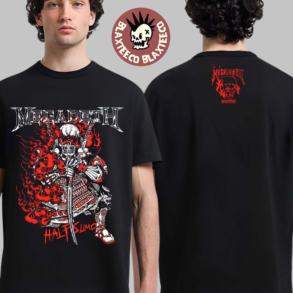 Megadeth X Half Sumo Farewell Fire 2026 Collection - Adult & Kids T-Shirts, Sweatshirts & Hoodies apparel design preview 1