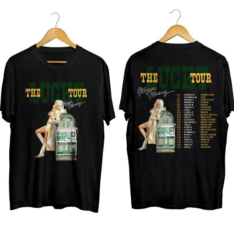 Megan Moroney 2023 Tour Lucky Concert Fan - Adult & Kids T-Shirts, Sweatshirts & Hoodies apparel design preview 1