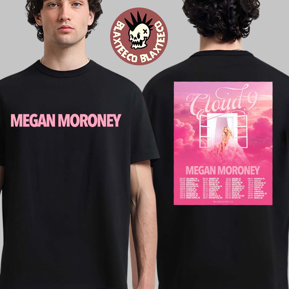 Megan Moroney The Cloud 9 Tour 2026 North America - Adult & Kids T-Shirts, Sweatshirts & Hoodies apparel design preview 1