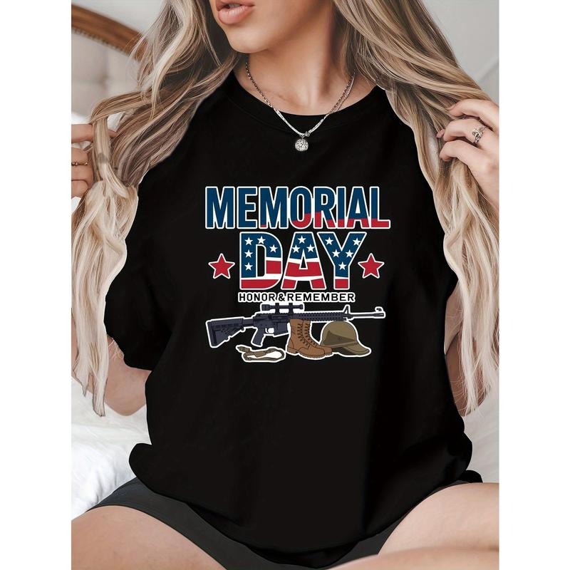 Memorial Day Plus Size Patriotic "Honoring Heroes" - Adult & Kids T-Shirts, Sweatshirts & Hoodies apparel design preview 1