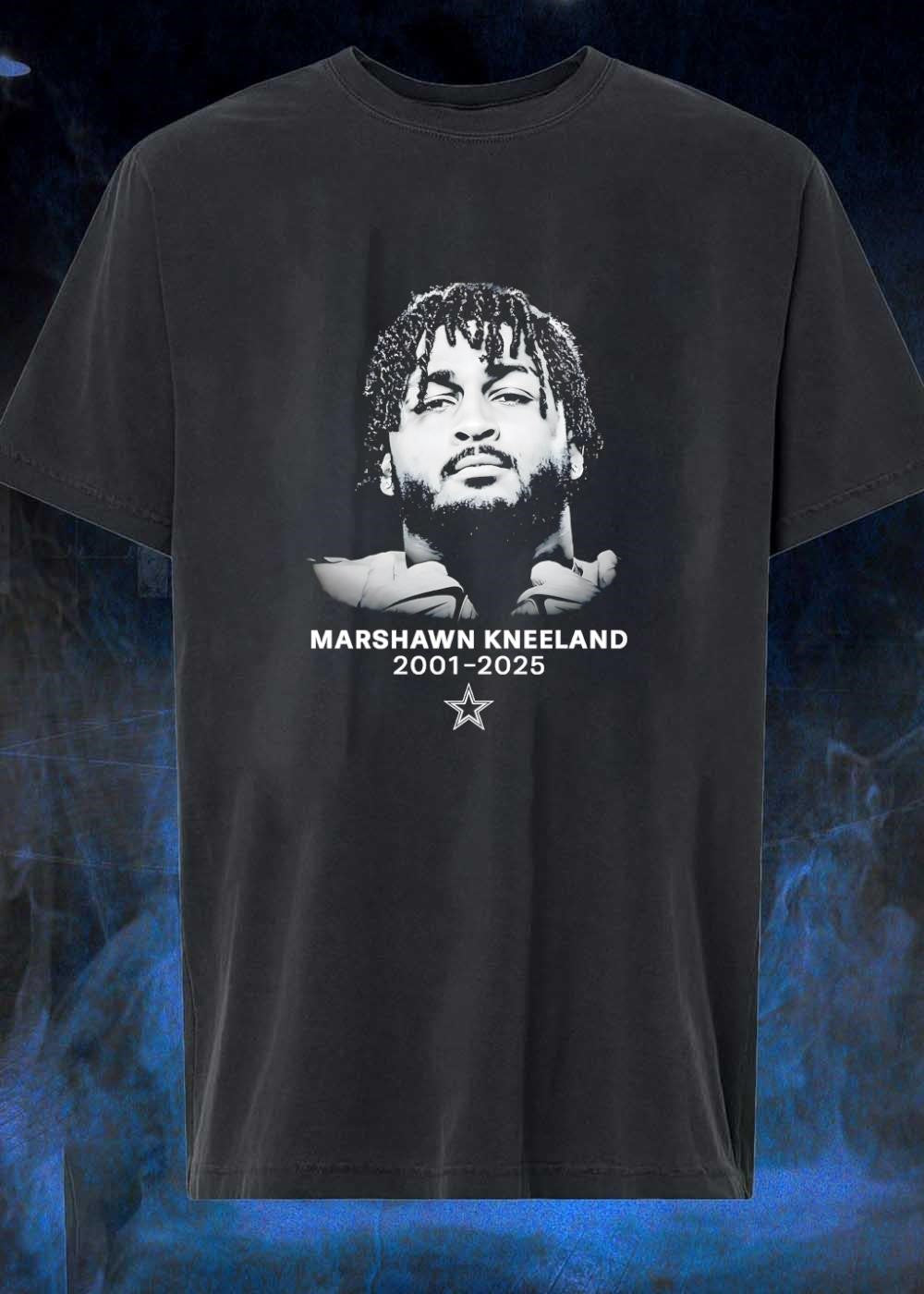 Memorial Tribute Marshawn Kneeland 2001-2025 Dallas - Adult & Kids T-Shirts, Sweatshirts & Hoodies apparel design preview 1