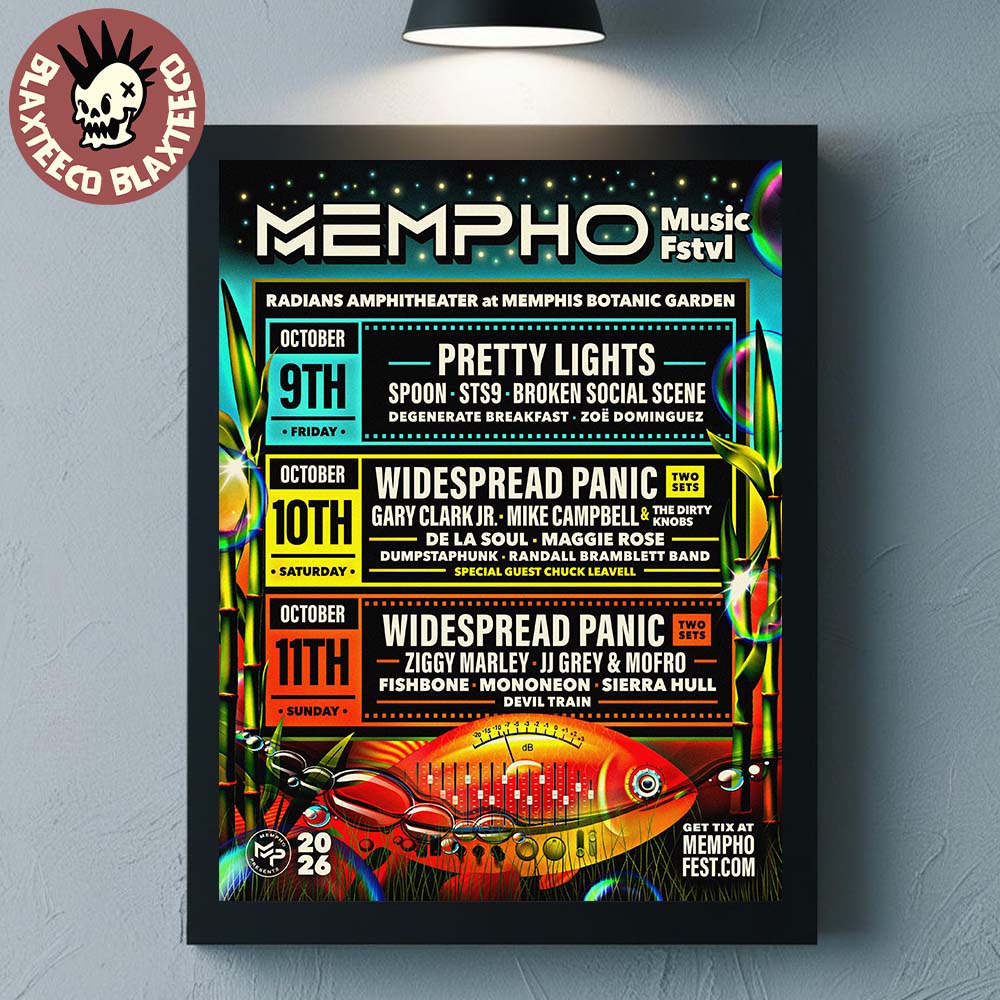 Mempho Music Festival 2026 Full Lineup In Memphis - Adult & Kids T-Shirts, Sweatshirts & Hoodies apparel design preview 1