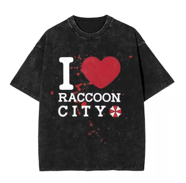 I Love Raccoon City Residented Evils 4 Vintage Tops - Adult & Kids T-Shirts, Sweatshirts & Hoodies apparel design preview 1
