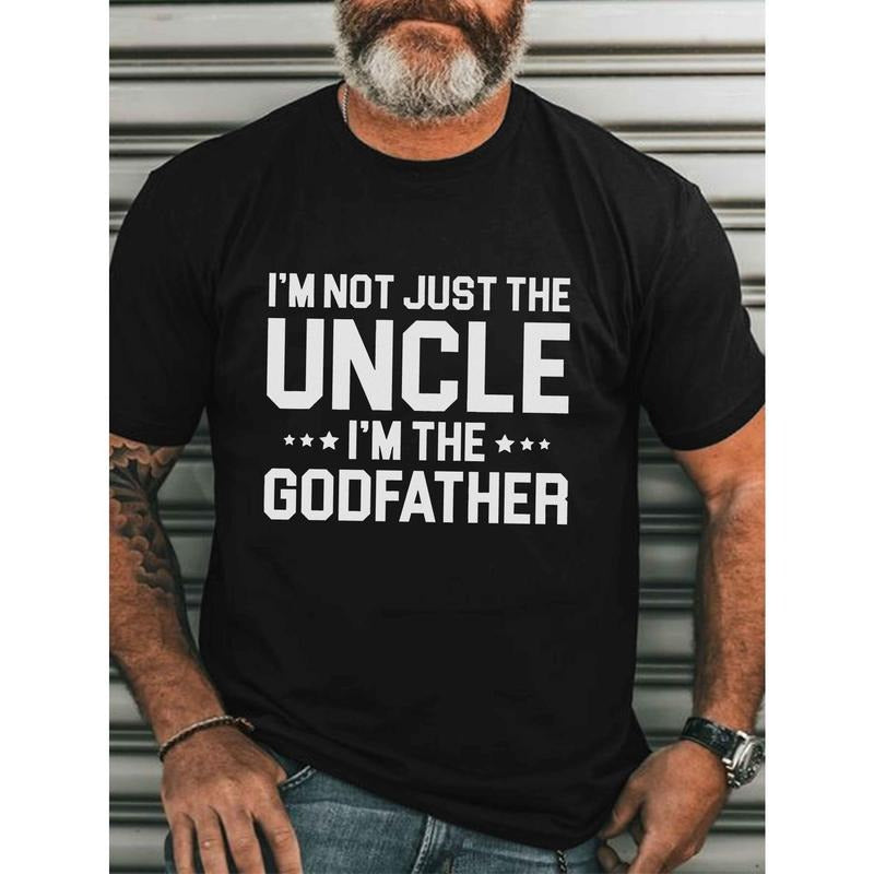 Casual Crew Neck "I'M Not Just Uncle Godfather" Print - Adult & Kids T-Shirts, Sweatshirts & Hoodies apparel design preview 1