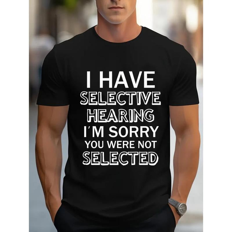 Cotton Selective Hearing Quote Casual Crew Neck Soft - Adult & Kids T-Shirts, Sweatshirts & Hoodies apparel design preview 1