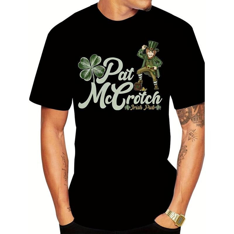Funny St. Patrick'S Day Pat McAloon Irish Pub Gnome - Adult & Kids T-Shirts, Sweatshirts & Hoodies apparel design preview 1