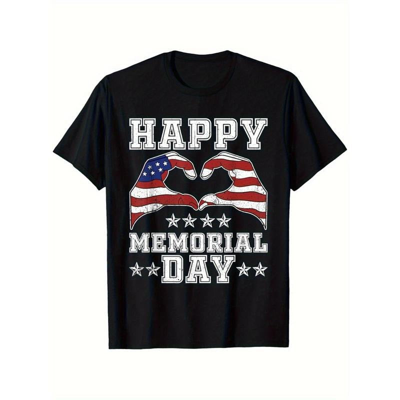 Happy Memorial Day Cotton Patriotic Summer Casual - Adult & Kids T-Shirts, Sweatshirts & Hoodies apparel design preview 1
