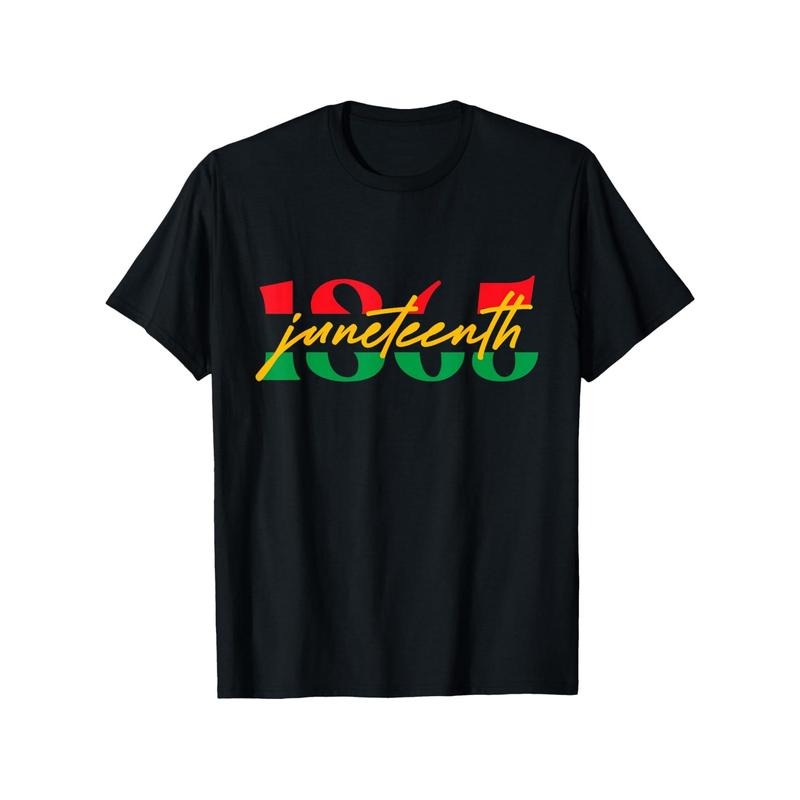 Juneteenth African American Freedom Day Vibrant 1865 - Adult & Kids T-Shirts, Sweatshirts & Hoodies apparel design preview 1
