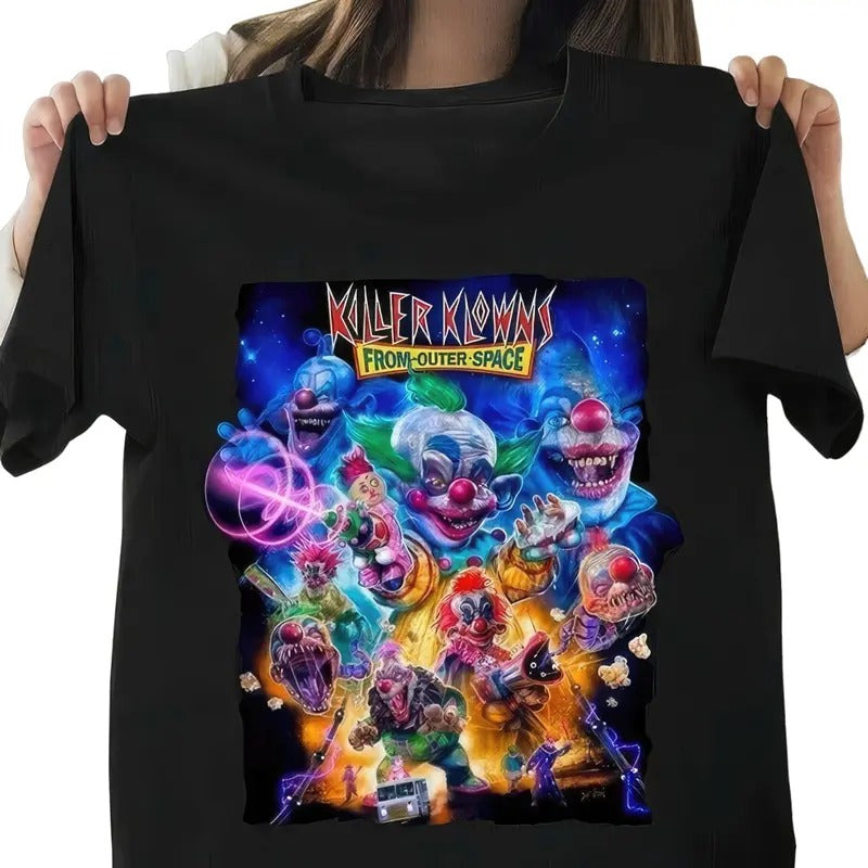 Black Short Sleeve Killer Klowns Outer Space - Adult & Kids T-Shirts, Sweatshirts & Hoodies apparel design preview 1