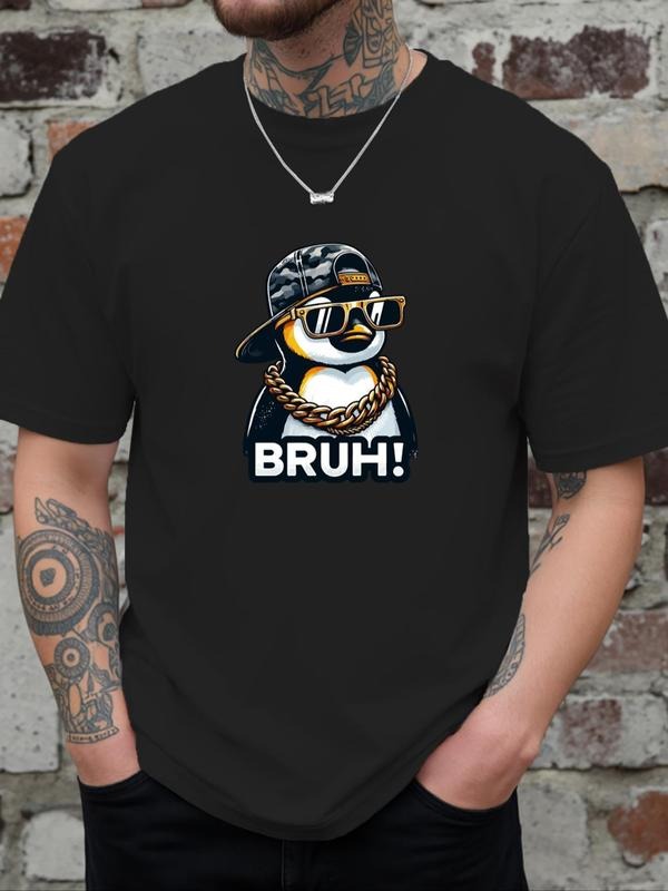 Cartoon Penguin Print Round Neck Regular Fit Casual - Adult & Kids T-Shirts, Sweatshirts & Hoodies apparel design preview 1