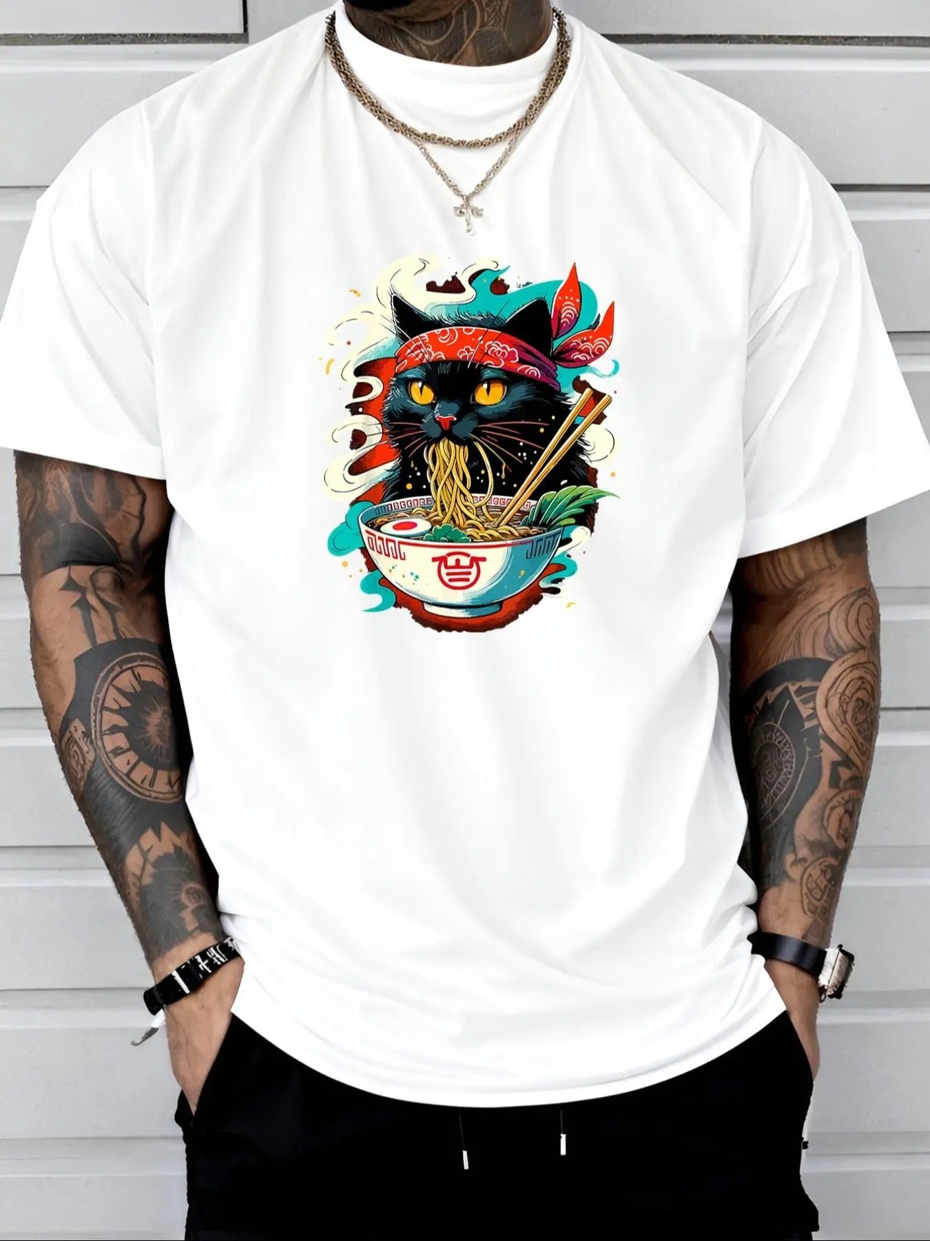 Cartoon Print Round Neck Regular Fit Casual Short - Adult & Kids T-Shirts, Sweatshirts & Hoodies apparel design preview 1