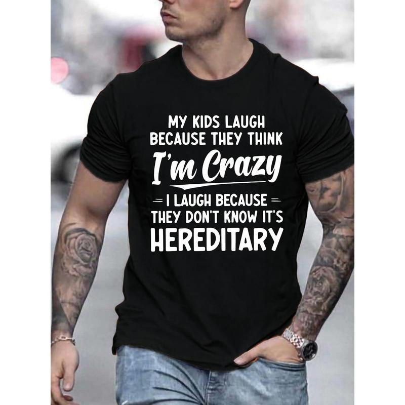 Casual Crew Neck Funny 'I'M Crazy' Hereditary Humor - Adult & Kids T-Shirts, Sweatshirts & Hoodies apparel design preview 1