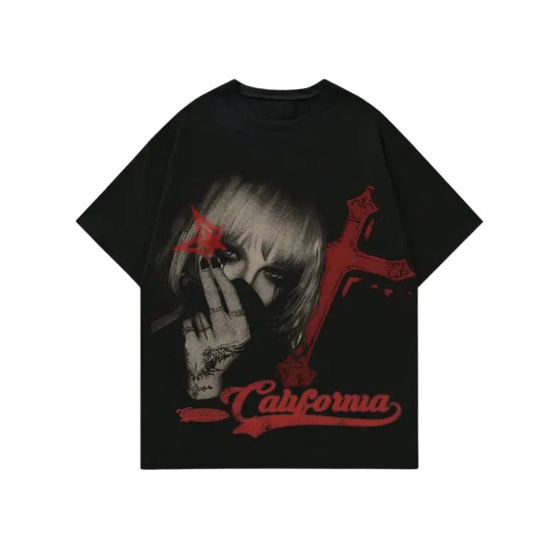Character Cross Letter Print Short Sleeve Top - Adult & Kids T-Shirts, Sweatshirts & Hoodies apparel design preview 1