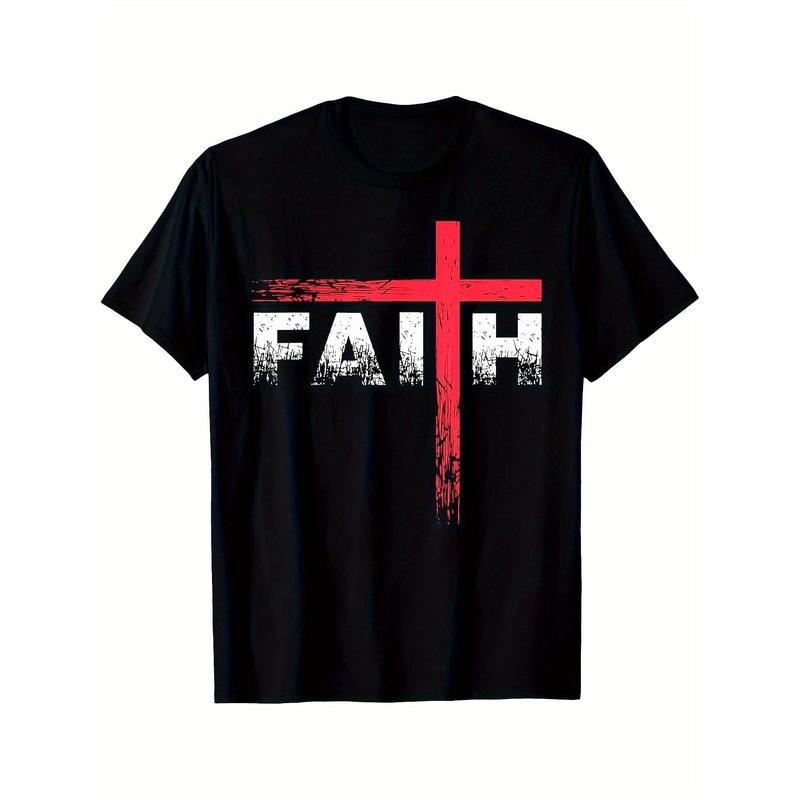 Christian Faith Cross Cotton Crew Neck Short Sleeve - Adult & Kids T-Shirts, Sweatshirts & Hoodies apparel design preview 1