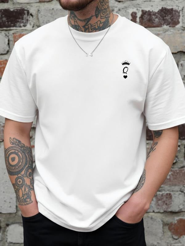 Crown Letter Print Round Neck Regular Fit Casual - Adult & Kids T-Shirts, Sweatshirts & Hoodies apparel design preview 1