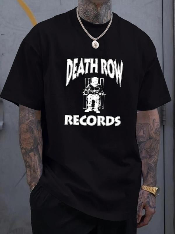Death Row Letter Print Short Sleeve Regular Fit - Adult & Kids T-Shirts, Sweatshirts & Hoodies apparel design preview 1