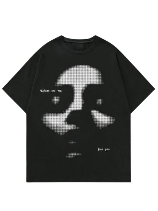 Figure Letter Print Drop Shoulder Crew Neck Regular - Adult & Kids T-Shirts, Sweatshirts & Hoodies apparel design preview 1