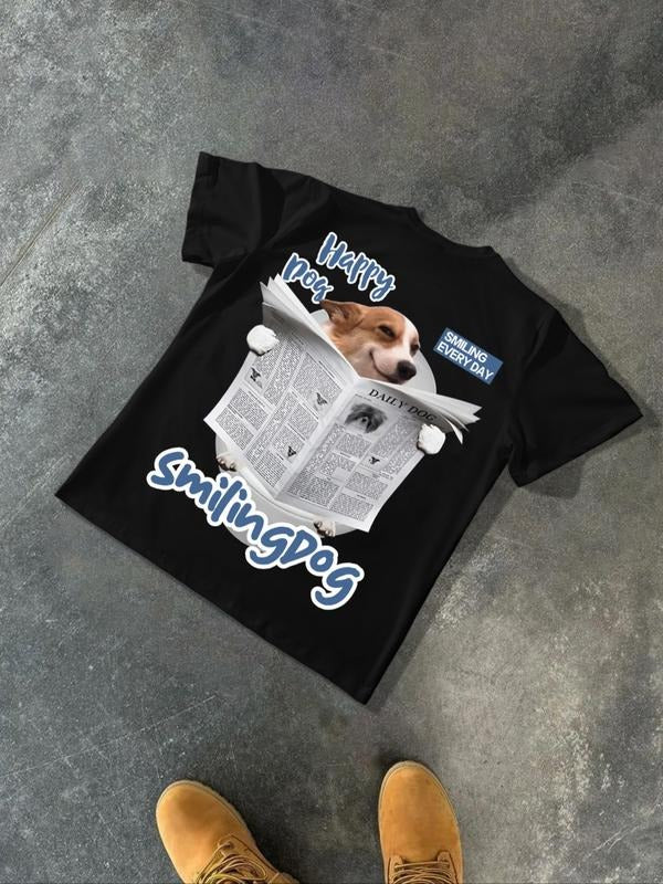 Fun Pet Print Short Sleeve Cotton Loose Fit Front - Adult & Kids T-Shirts, Sweatshirts & Hoodies apparel design preview 1