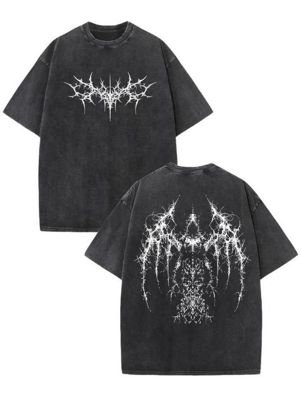 Gothic Pattern Casual Loose Short Sleeve Top Unique - Adult & Kids T-Shirts, Sweatshirts & Hoodies apparel design preview 1