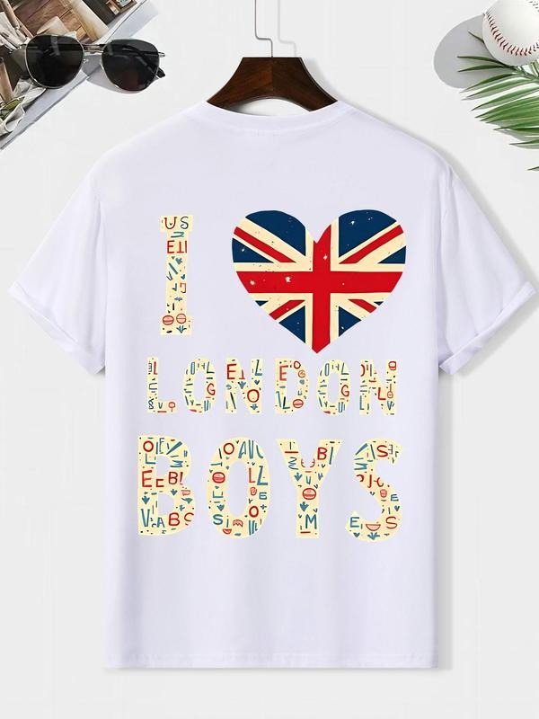 I Love London Short Sleeve Casual Loose Round Neck - Adult & Kids T-Shirts, Sweatshirts & Hoodies apparel design preview 1