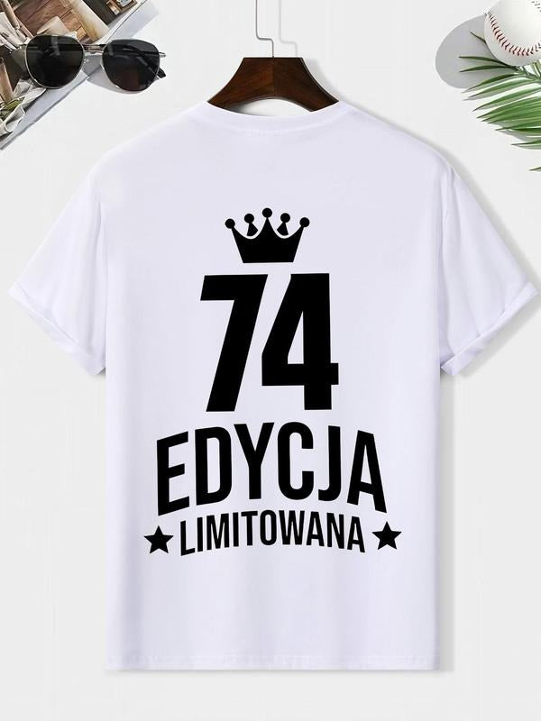 King Crown Number Print Round Neck Loose Casual Short - Adult & Kids T-Shirts, Sweatshirts & Hoodies apparel design preview 1