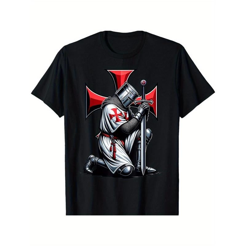 Knight Templar Christian Warrior Crusader Casual - Adult & Kids T-Shirts, Sweatshirts & Hoodies apparel design preview 1