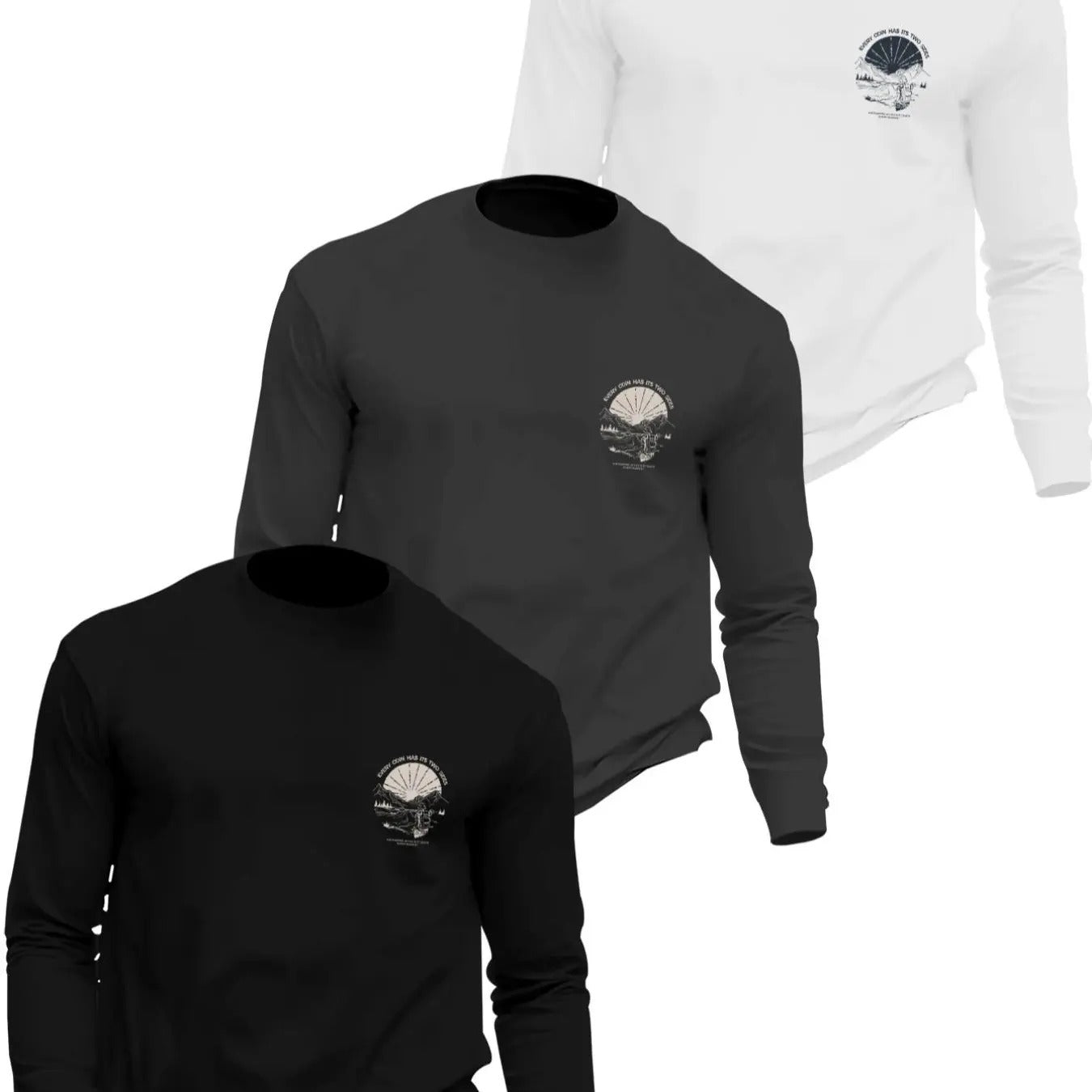 Landscape Print Regular Fit Casual Round Neck Fall - Adult & Kids T-Shirts, Sweatshirts & Hoodies apparel design preview 1
