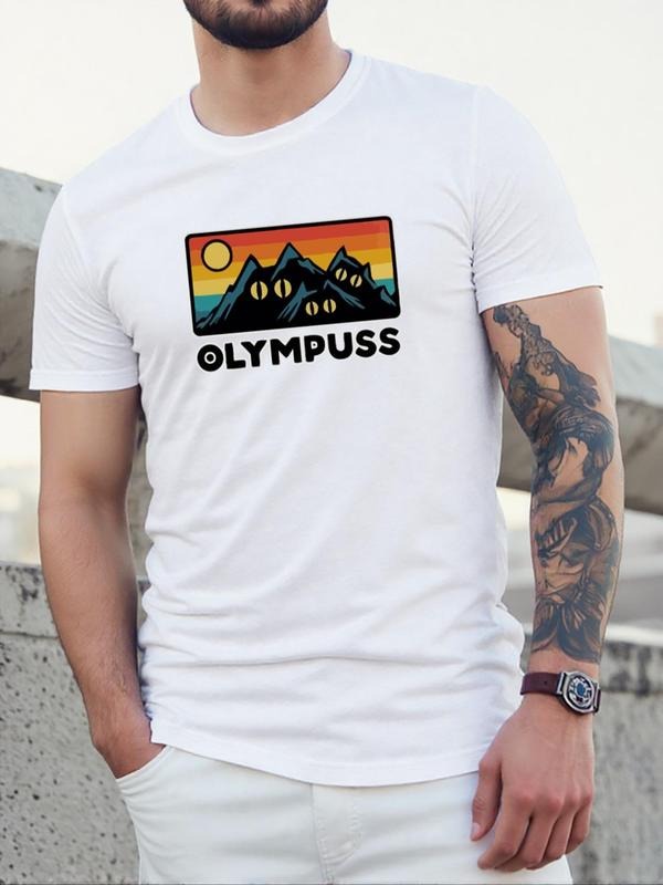 Landscape Print Round Neck Regular Fit Casual Short - Adult & Kids T-Shirts, Sweatshirts & Hoodies apparel design preview 1