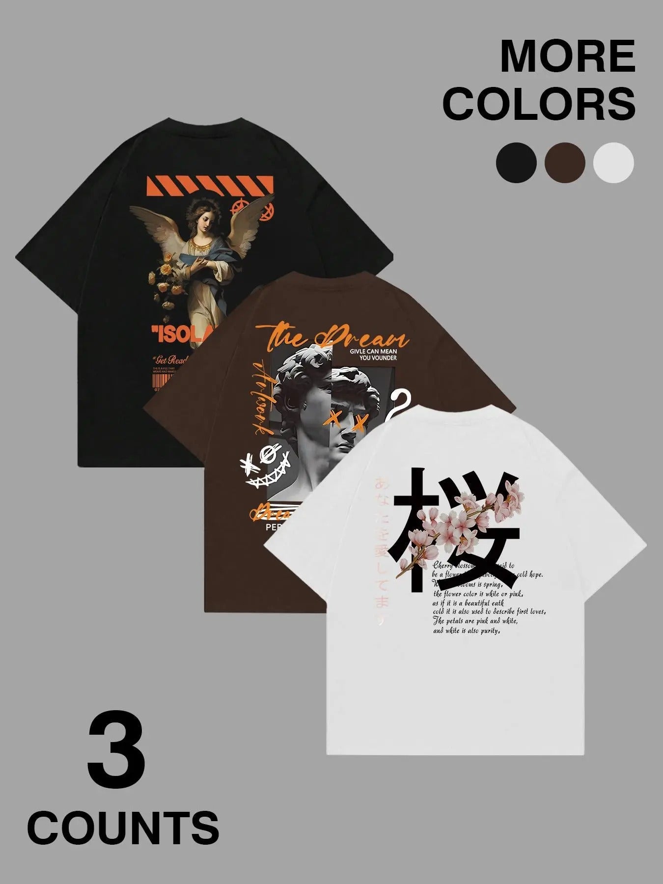 Letter Print Round Neck Regular Fit Casual Short - Adult & Kids T-Shirts, Sweatshirts & Hoodies apparel design preview 1