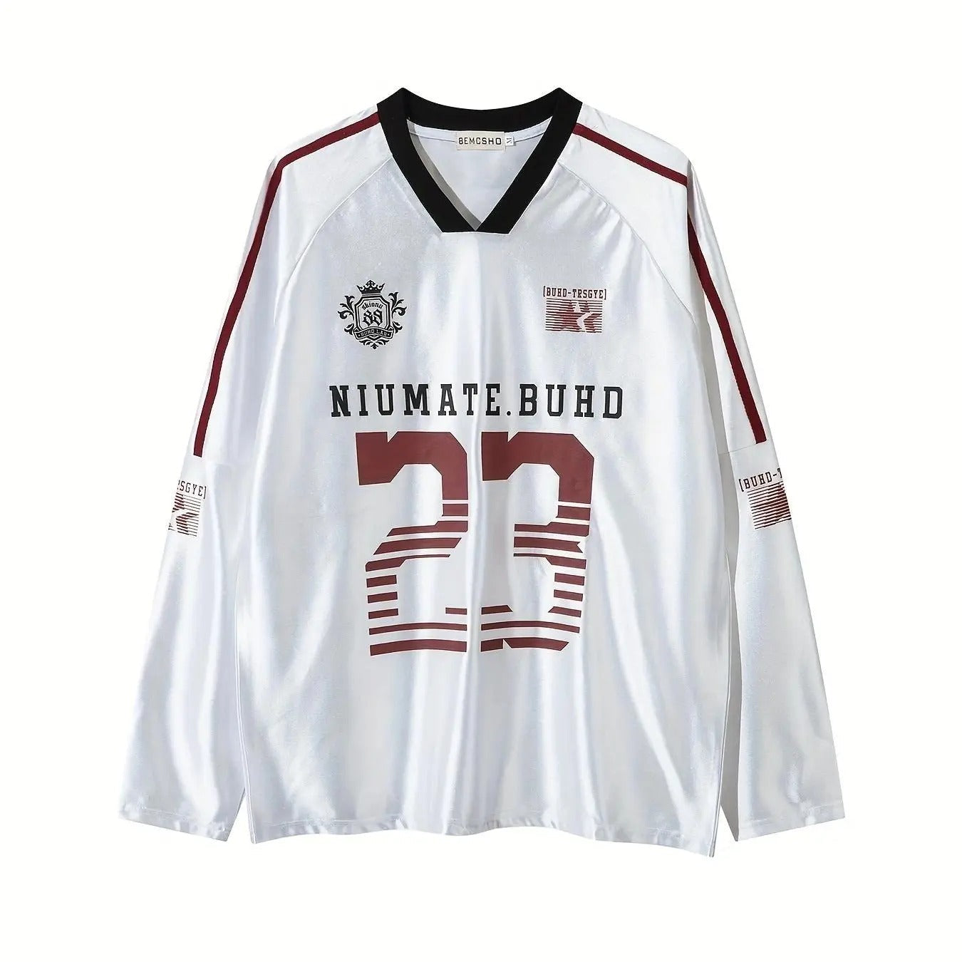 Letter Number Print V Neck Sleeve Loose Casual Spring - Adult & Kids T-Shirts, Sweatshirts & Hoodies apparel design preview 1