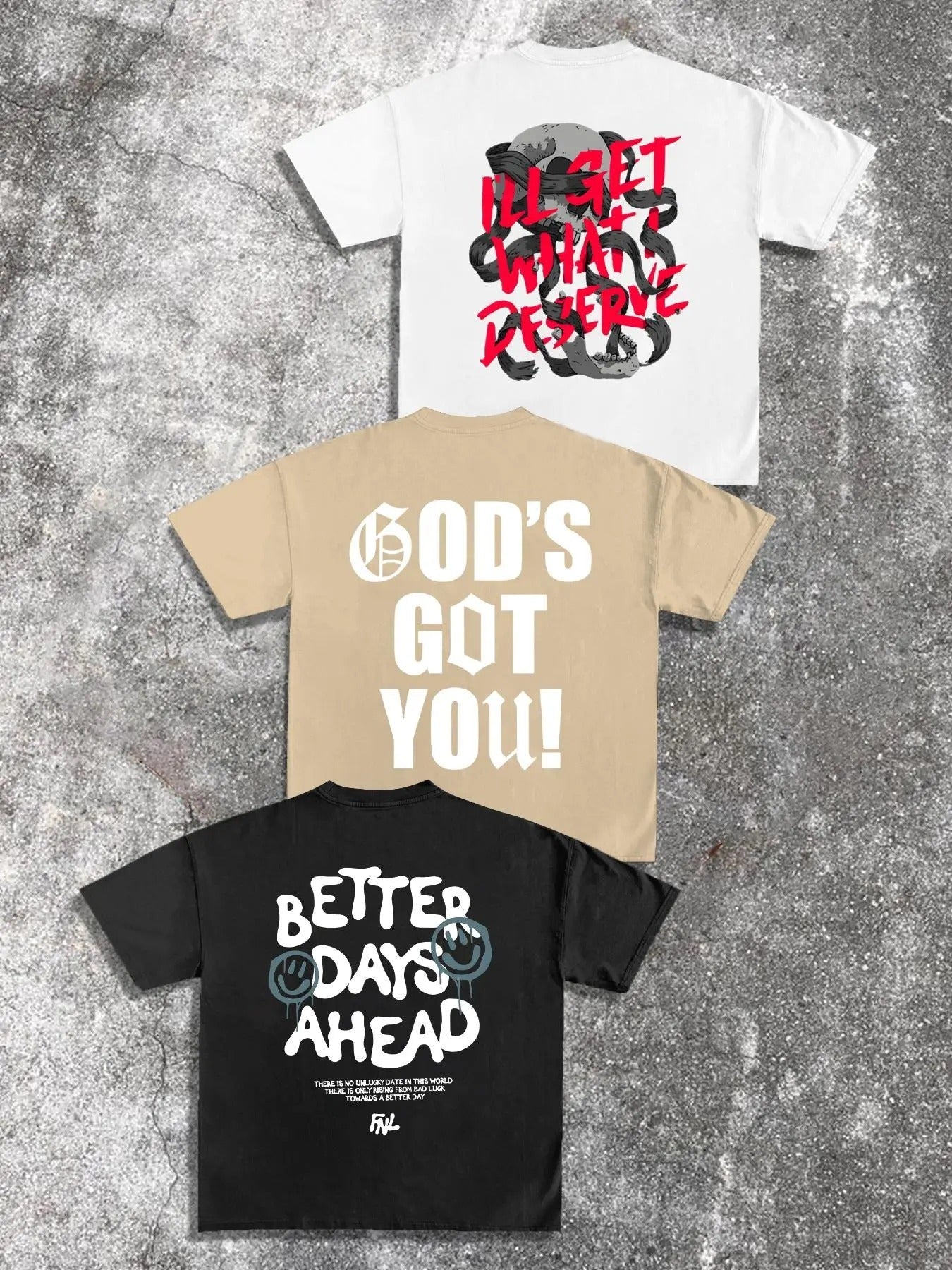 Letter Print Short Sleeve Regular Fit Casual Round - Adult & Kids T-Shirts, Sweatshirts & Hoodies apparel design preview 1