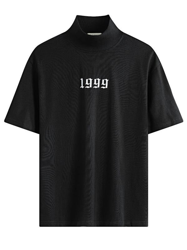 Letter Embroidery Half Turtleneck Loose Casual Short - Adult & Kids T-Shirts, Sweatshirts & Hoodies apparel design preview 1
