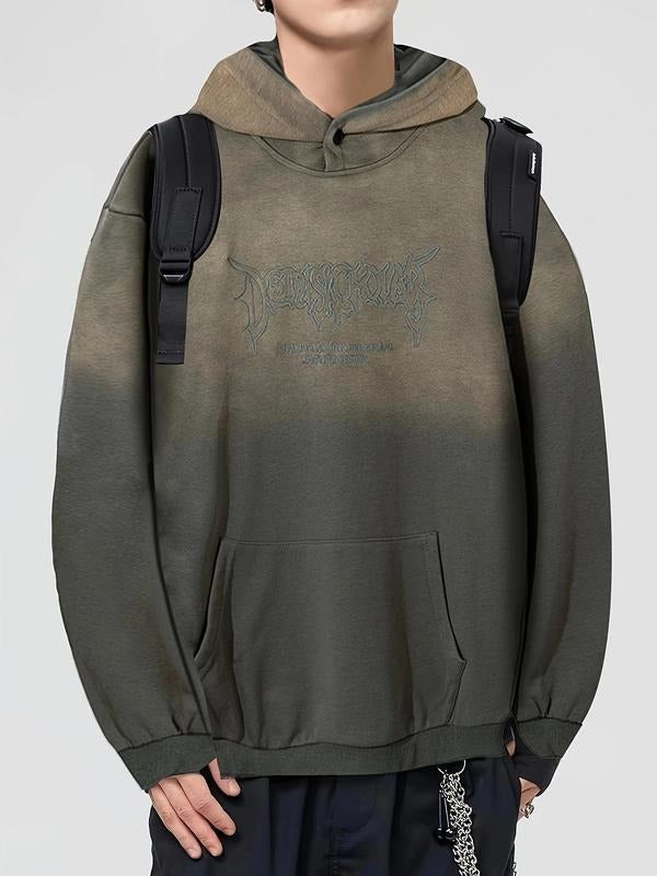 Letter Embroidery Casual Loose Hooded Spring Fall Top - Adult & Kids T-Shirts, Sweatshirts & Hoodies apparel design preview 1