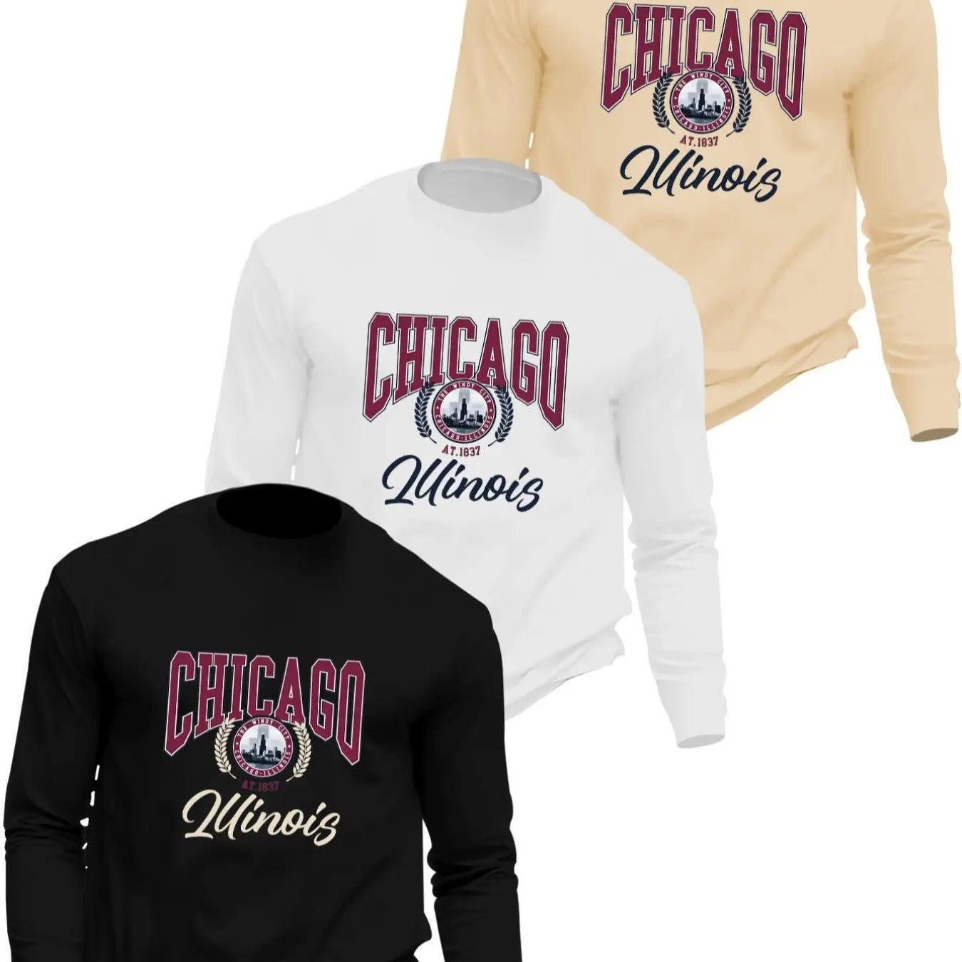 Letter Round Neck Regular Fit Casual Crew Fall Top - Adult & Kids T-Shirts, Sweatshirts & Hoodies apparel design preview 1
