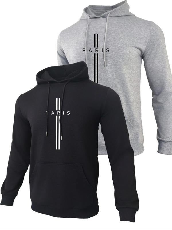Letter Print Drawstring Casual Regular Fit Pocket - Adult & Kids T-Shirts, Sweatshirts & Hoodies apparel design preview 1